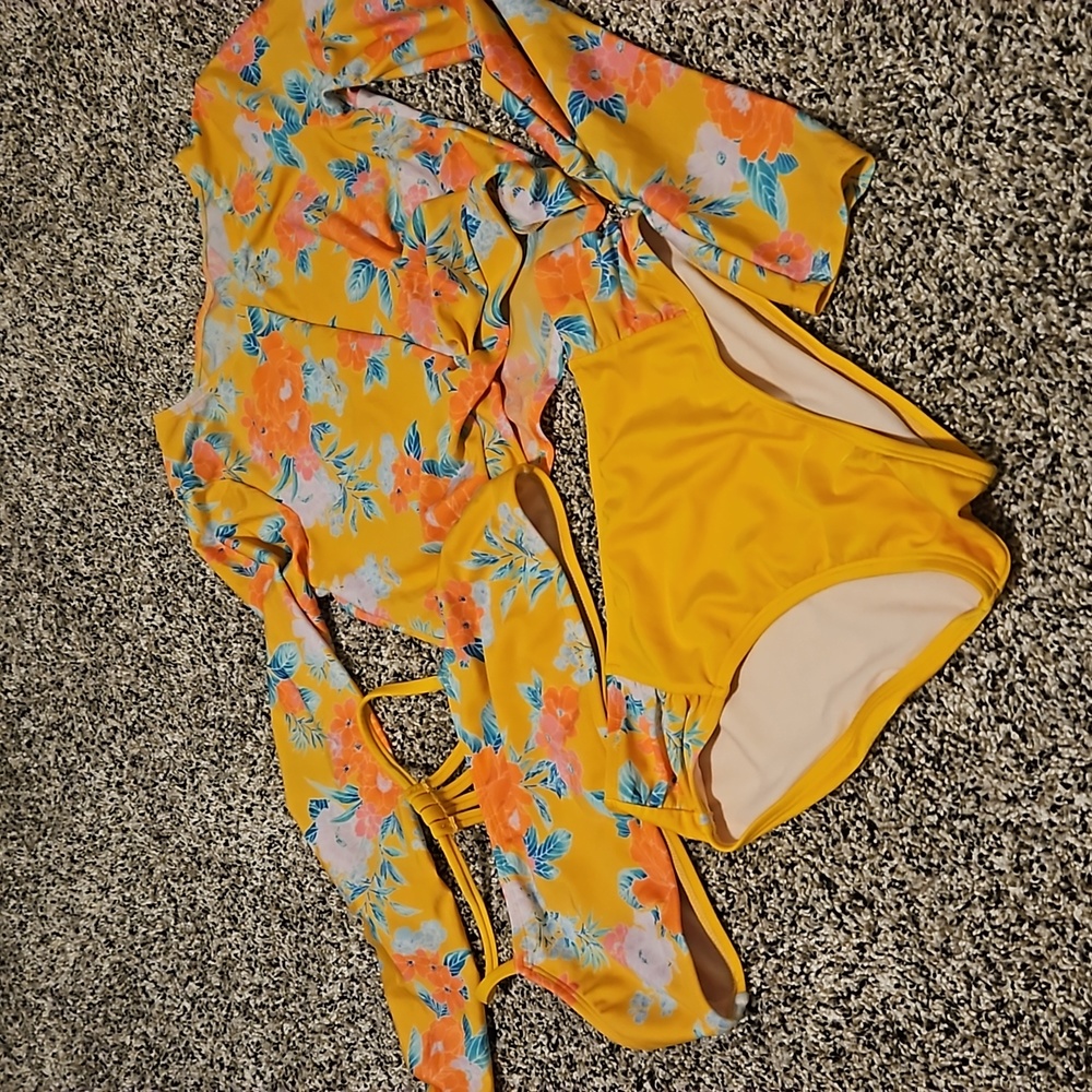 Cat & Jack Girls Swimsuit Set
